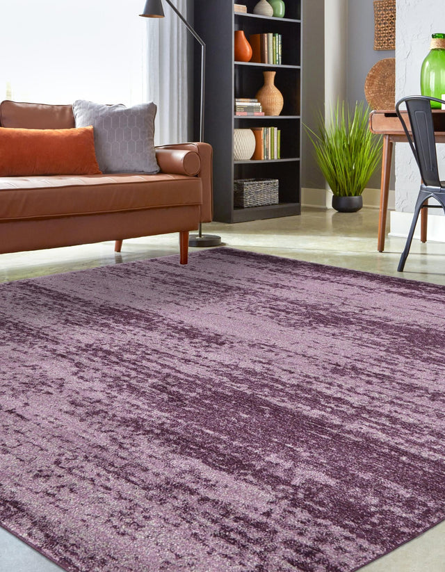 Violet 7' 10 x 7' 10 Del Mar Square Area Rug 100% Polypropylene Easy Clean Stain Resistant Vivid Modern Carpet Mat for Home Decor Interior Designing for Sale at Rug Engine