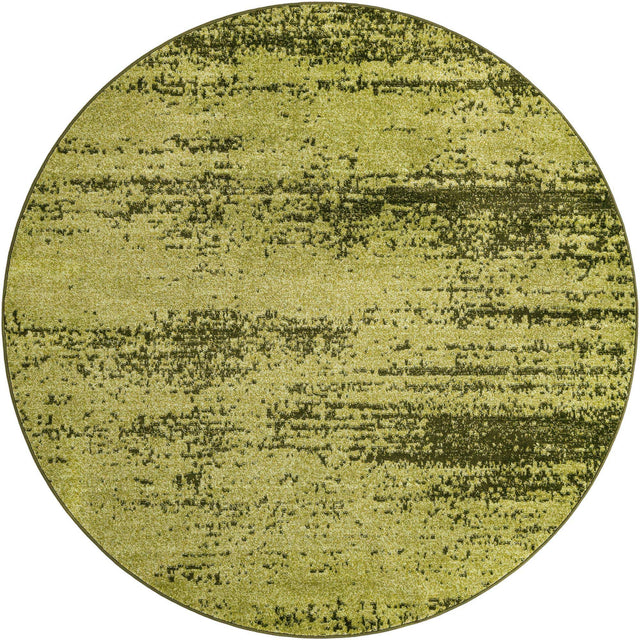 Green 7' 10 x 7' 10 Del Mar Round Area Rug 100% Polypropylene Easy Clean Stain Resistant Vivid Modern Carpet Mat for Home Decor Interior Designing for Sale at Rug Engine