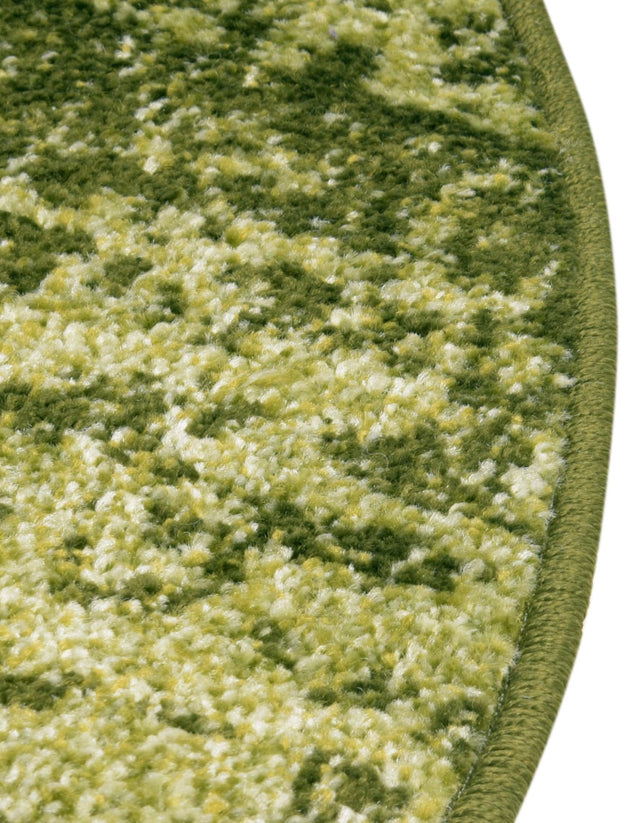 Green 4' 1 x 4' 1 Del Mar Round Area Rug 100% Polypropylene Easy Clean Stain Resistant Vivid Modern Carpet Mat for Home Decor Interior Designing for Sale at Rug Engine