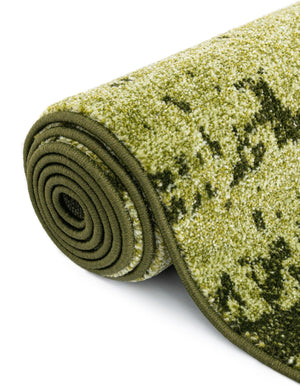 Green 4' 1 x 4' 1 Del Mar Round Area Rug 100% Polypropylene Easy Clean Stain Resistant Vivid Modern Carpet Mat for Home Decor Interior Designing for Sale at Rug Engine