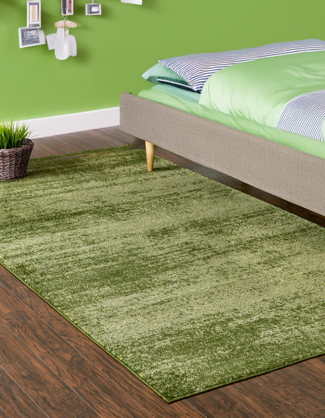 Green 7' 10 x 11' Del Mar Rectangle Area Rug 100% Polypropylene Easy Clean Stain Resistant Vivid Modern Carpet Mat for Home Decor Interior Designing for Sale at Rug Engine