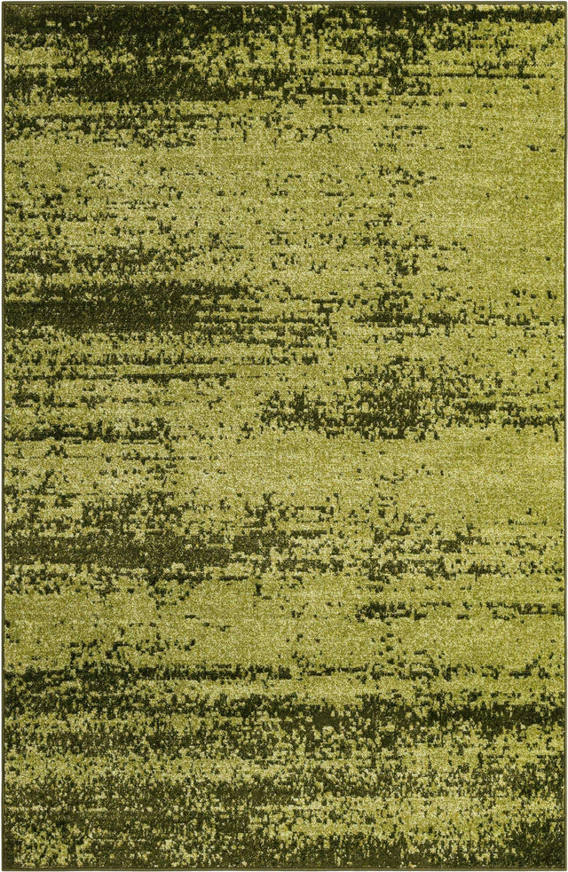 Green 5' 3 x 8' Del Mar Rectangle Area Rug 100% Polypropylene Easy Clean Stain Resistant Vivid Modern Carpet Mat for Home Decor Interior Designing for Sale at Rug Engine