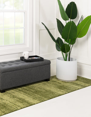 Green 2' x 6' 1 Del Mar Runner Area Rug 100% Polypropylene Easy Clean Stain Resistant Vivid Modern Carpet Mat for Home Decor Interior Designing for Sale at Rug Engine