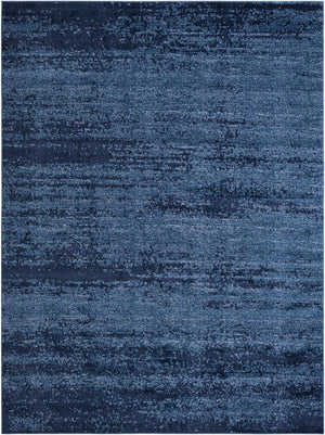 Navy Blue 9' x 12' Del Mar Rectangle Area Rug 100% Polypropylene Easy Clean Stain Resistant Vivid Modern Carpet Mat for Home Decor Interior Designing for Sale at Rug Engine