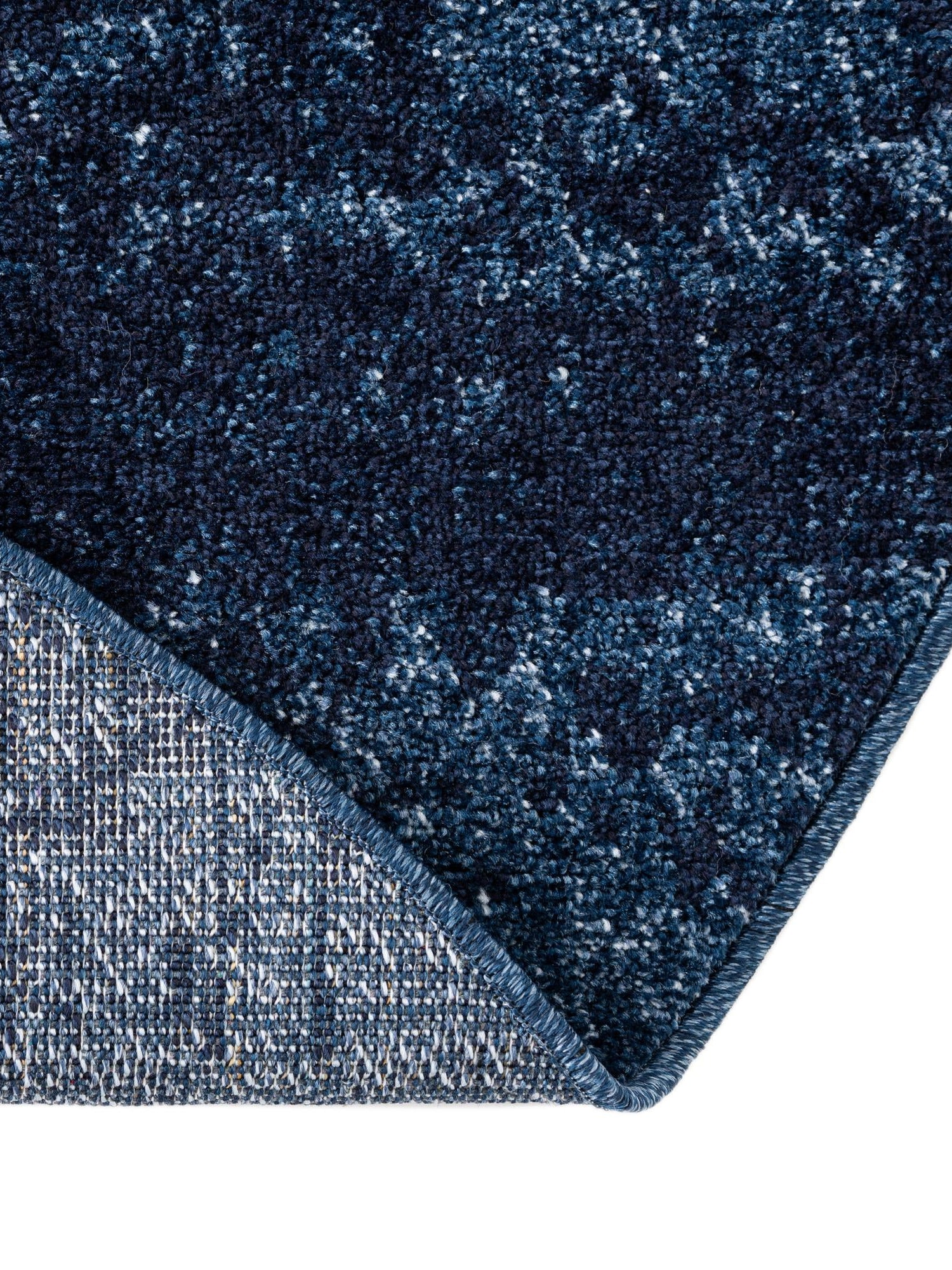 Navy Blue 6' 1 x 6' 1 Del Mar Round Area Rug 100% Polypropylene Easy Clean Stain Resistant Vivid Modern Carpet Mat for Home Decor Interior Designing for Sale at Rug Engine