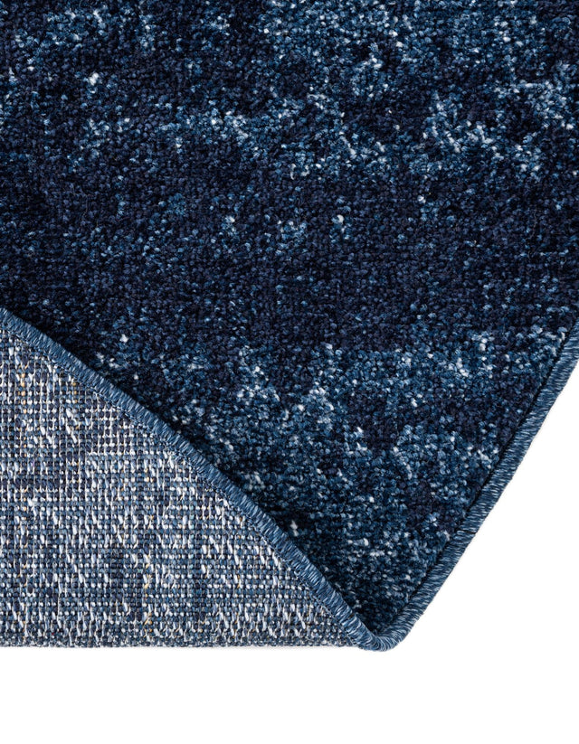 Navy Blue 6' 1 x 6' 1 Del Mar Round Area Rug 100% Polypropylene Easy Clean Stain Resistant Vivid Modern Carpet Mat for Home Decor Interior Designing for Sale at Rug Engine