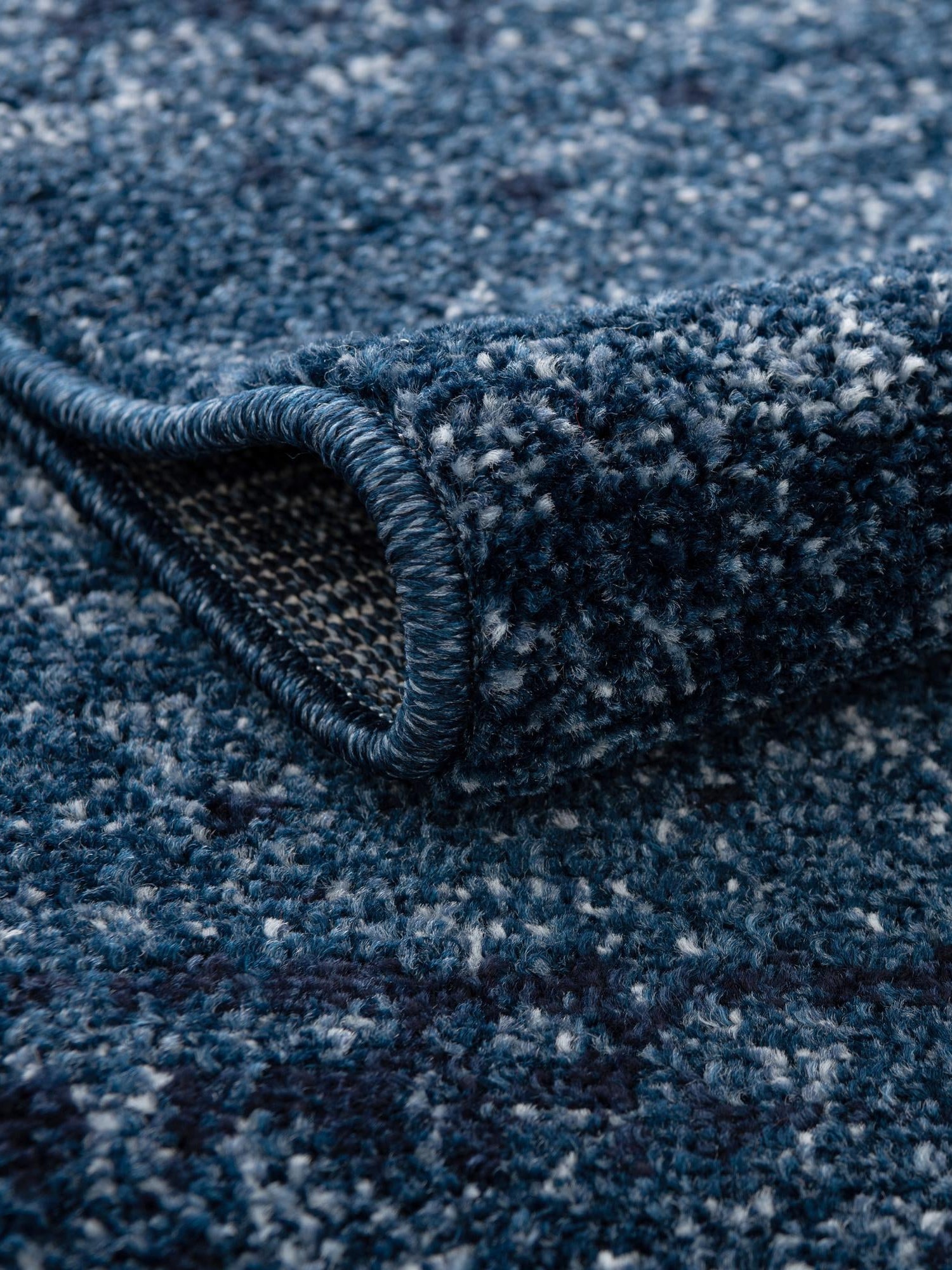 Navy Blue 4' 1 x 6' 1 Del Mar Rectangle Area Rug 100% Polypropylene Easy Clean Stain Resistant Vivid Modern Carpet Mat for Home Decor Interior Designing for Sale at Rug Engine