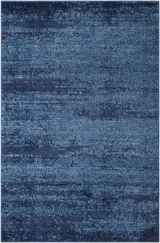 Navy Blue 5' 3 x 8' Del Mar Rectangle Area Rug 100% Polypropylene Easy Clean Stain Resistant Vivid Modern Carpet Mat for Home Decor Interior Designing for Sale at Rug Engine