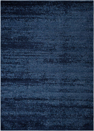 Navy Blue 7' 1 x 10' Del Mar Rectangle Area Rug 100% Polypropylene Easy Clean Stain Resistant Vivid Modern Carpet Mat for Home Decor Interior Designing for Sale at Rug Engine