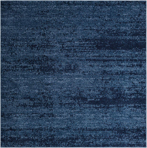 Navy Blue 7' 10 x 7' 10 Del Mar Square Area Rug 100% Polypropylene Easy Clean Stain Resistant Vivid Modern Carpet Mat for Home Decor Interior Designing for Sale at Rug Engine