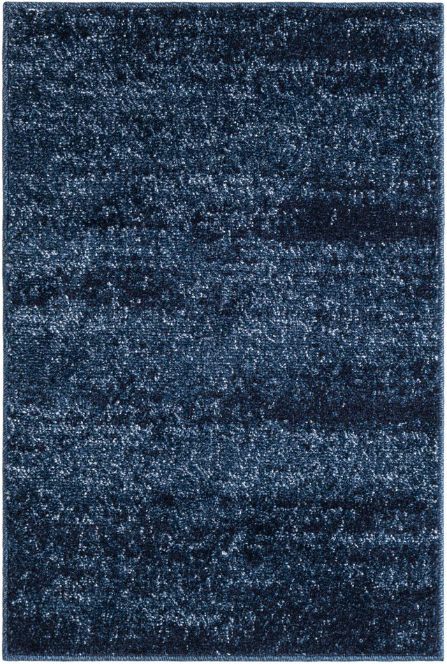 Navy Blue 2' x 3' 1 Del Mar Rectangle Area Rug 100% Polypropylene Easy Clean Stain Resistant Vivid Modern Carpet Mat for Home Decor Interior Designing for Sale at Rug Engine