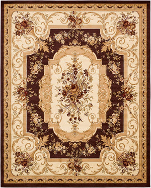 Brown 7' 10 x 10' Versailles Rectangle Area Rug
