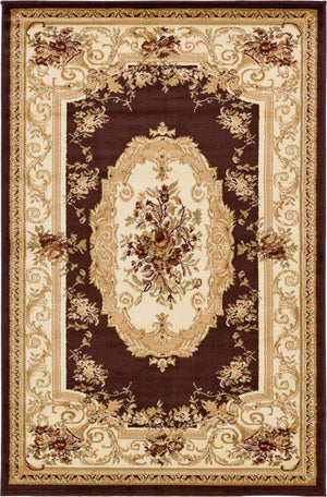 Brown 4' 1 x 6' 1 Versailles Rectangle Rug
