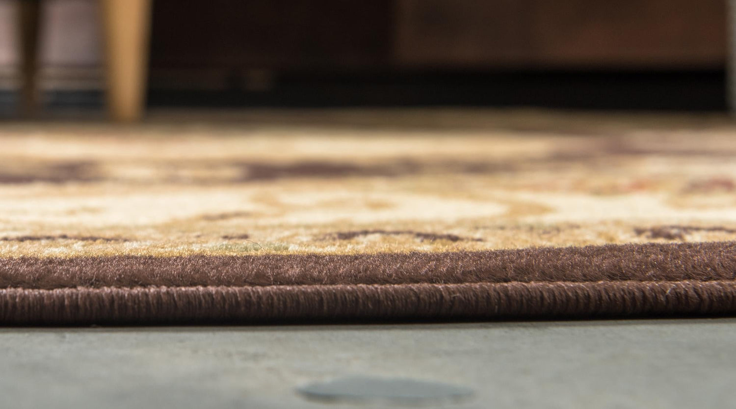 Brown 2' 7 x 10' Versailles Runner Area Rug