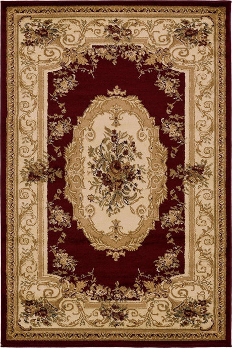 Red 4' 1 x 6' 1 Versailles Rectangle Area Rug