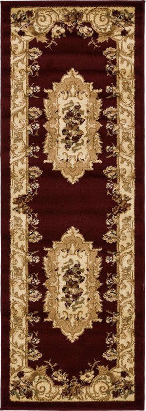 Red 2' x 6' 1 Versailles Runner Area Rug