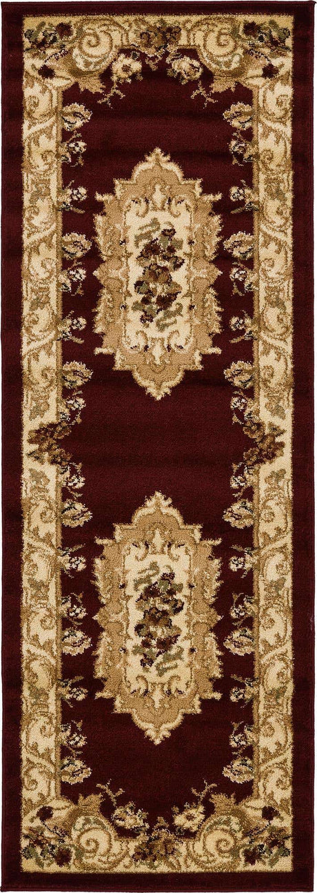 Red 2' x 6' 1 Versailles Runner Area Rug