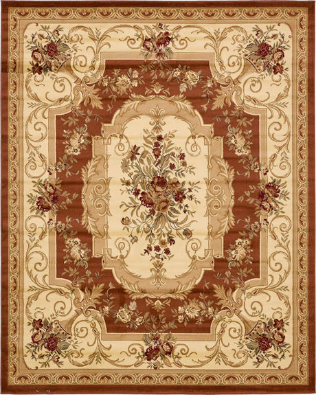 Brick Red 10' x 13' 1 Versailles Rectangle Area Rug