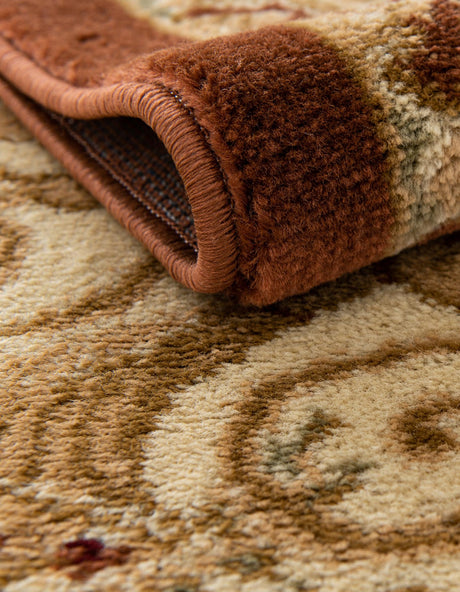 Brick Red 6' 1 x 6' 1 Versailles Square Area Rug