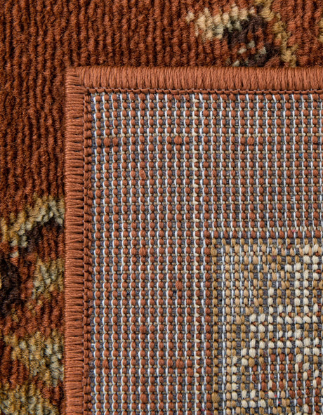 Brick Red 6' 1 x 6' 1 Versailles Square Area Rug