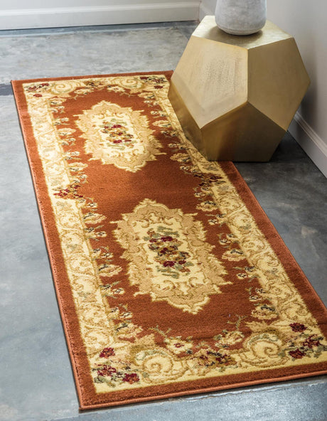 Brick Red 2' x 6' 1 Versailles Runner Area Rug