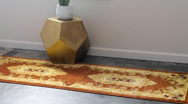 Brick Red 2' 7 x 10' Versailles Runner Area Rug