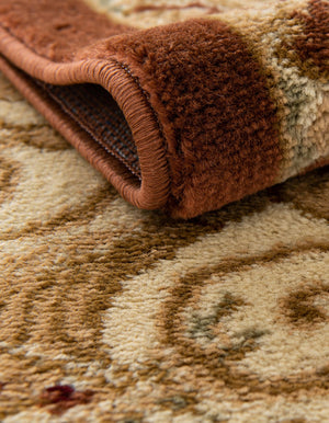 Brick Red 2' 7 x 10' Versailles Runner Area Rug