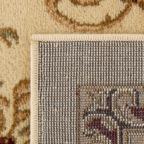 Cream 2' 7 x 13' 1 Versailles Runner Area Rug Classic Traditional Motif Indoor Carpet for Hallways, Dining Rooms, Bedrooms, Living Room, Office for Sale at Rug Engine