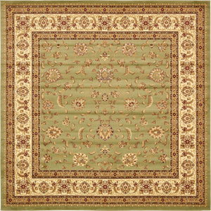 Green 10' x 10' Voyage Square Area Rug