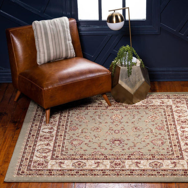 Green 4' 1 x 4' 1 Voyage Square Rug