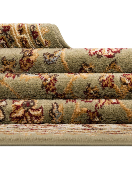 Green 5' 3 x 5' 3 Voyage Square Area Rug Persian Inspired Classic Traditional Design Durable Carpet Mat for Home Interior Design for Sale at Rug Engine