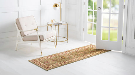 Green 2' 7 x 10' Voyage Runner Area Rug Persian Inspired Classic Traditional Design Durable Carpet Mat for Home Interior Design for Sale at Rug Engine