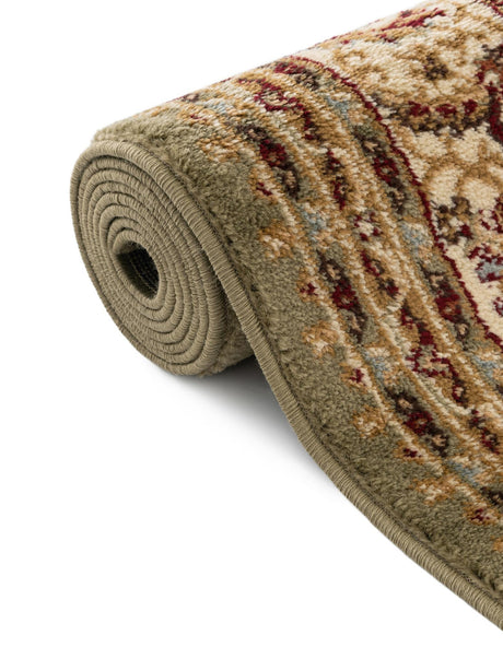 Green 2' x 8' Voyage Runner Area Rug Persian Inspired Classic Traditional Design Durable Carpet Mat for Home Interior Design for Sale at Rug Engine
