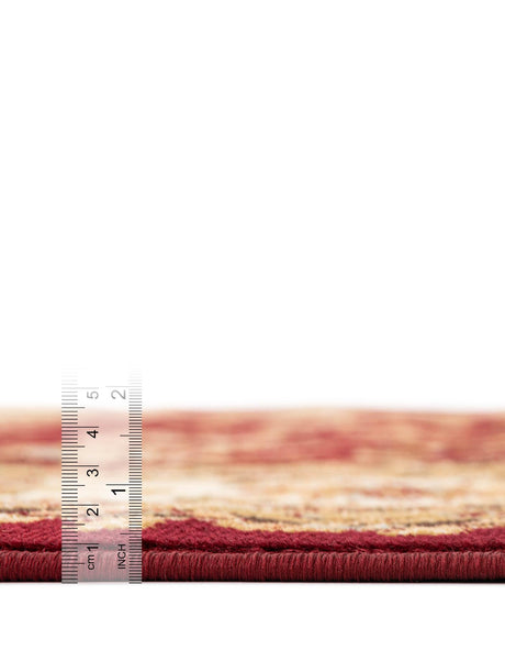 Red 6' 1 x 6' 1 Voyage Square Area Rug Persian Inspired Classic Traditional Design Durable Carpet Mat for Home Interior Design for Sale at Rug Engine