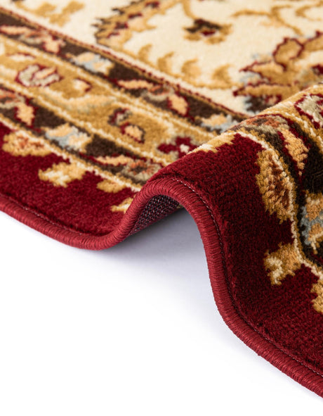 Red 7' 1 x 7' 1 Voyage Square Area Rug Persian Inspired Classic Traditional Design Durable Carpet Mat for Home Interior Design for Sale at Rug Engine