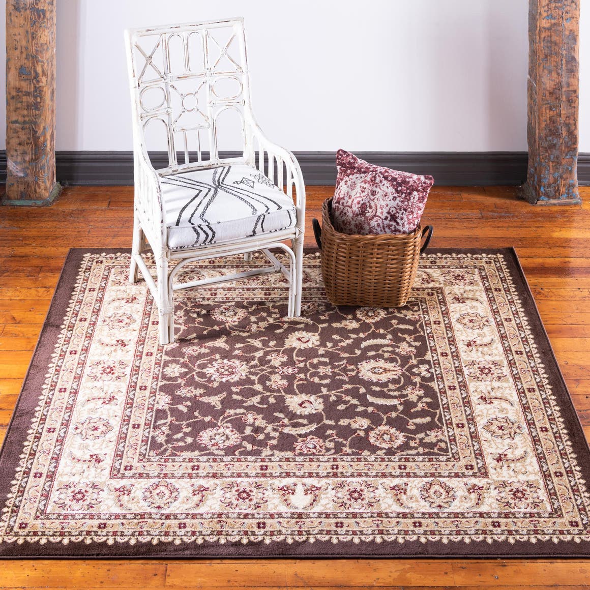 Brown 7' 1 x 7' 1 Voyage Square Area Rug