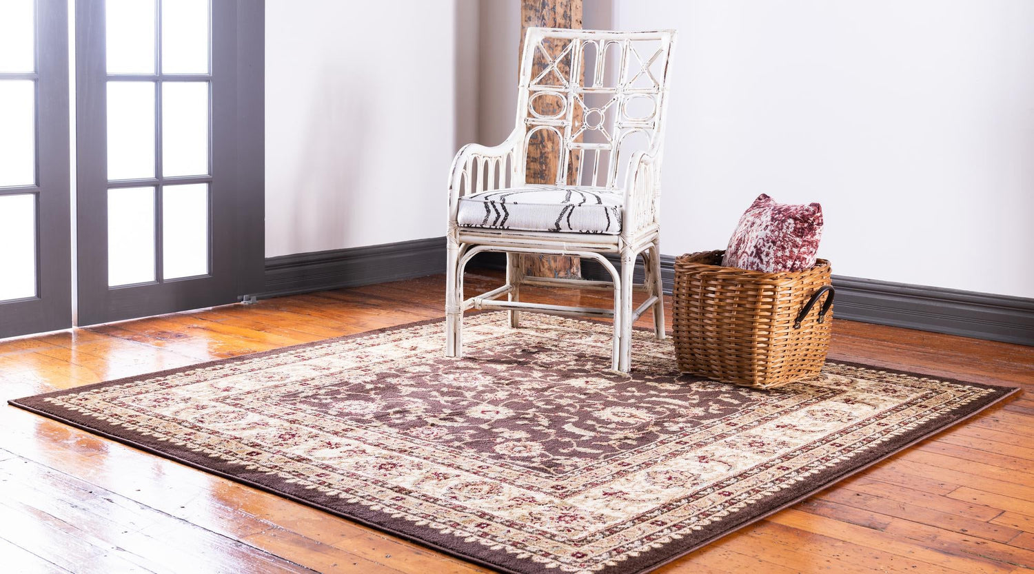 Brown 4' 1 x 4' 1 Voyage Square Area Rug