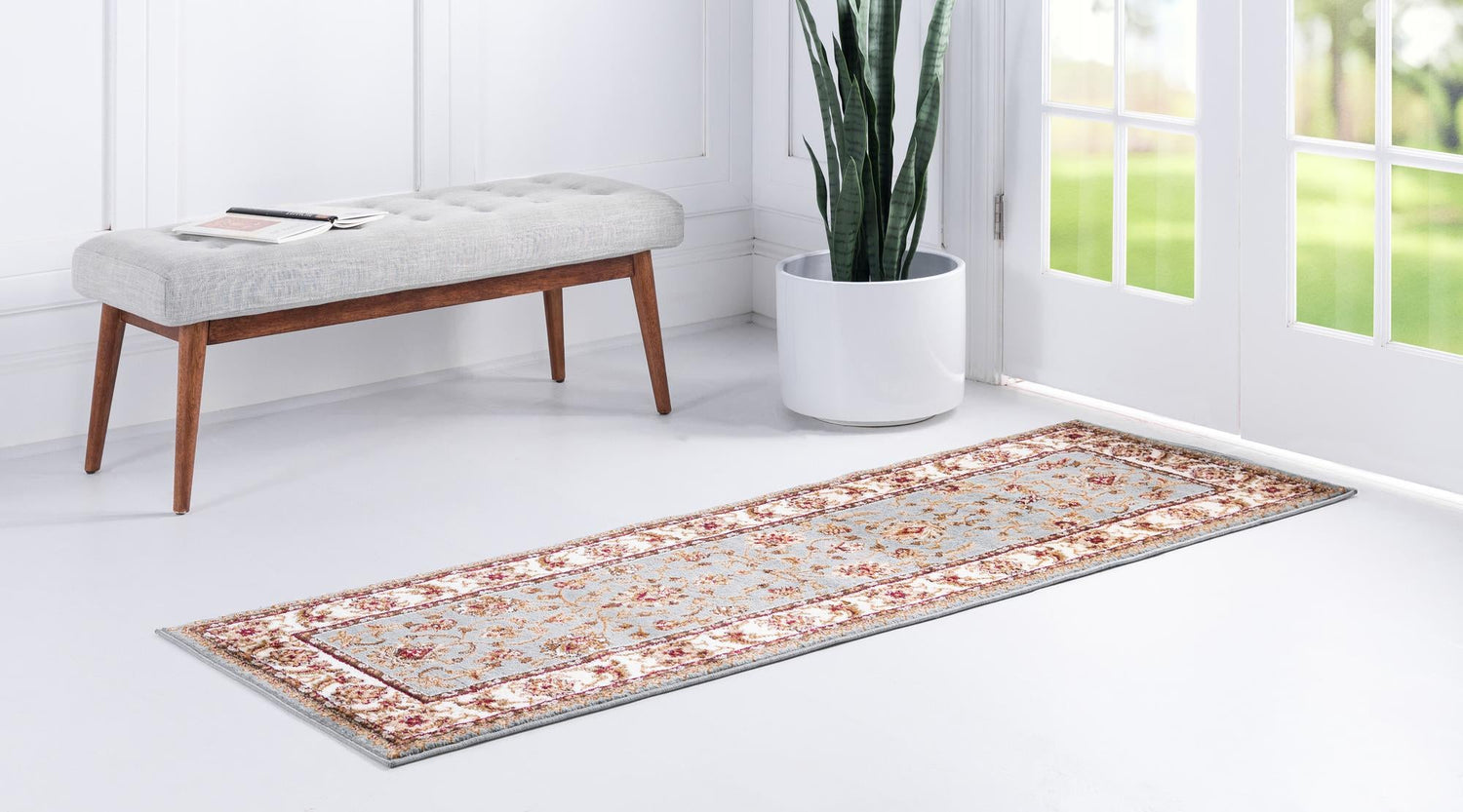 Light Blue 2' 7 x 10' Voyage Runner Area Rug