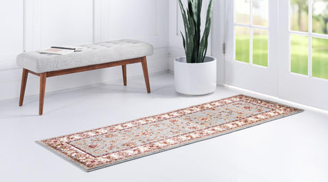 Light Blue 2' 7 x 10' Voyage Runner Area Rug Persian Inspired Classic Traditional Design Durable Carpet Mat for Home Interior Design for Sale at Rug Engine