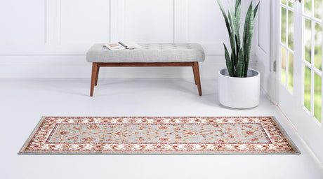 Light Blue 2' 7 x 10' Voyage Runner Area Rug Persian Inspired Classic Traditional Design Durable Carpet Mat for Home Interior Design for Sale at Rug Engine