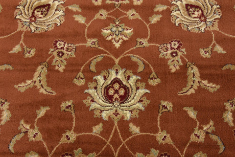 Brick Red Light Rose 10' x 10' Voyage Square Area Rug