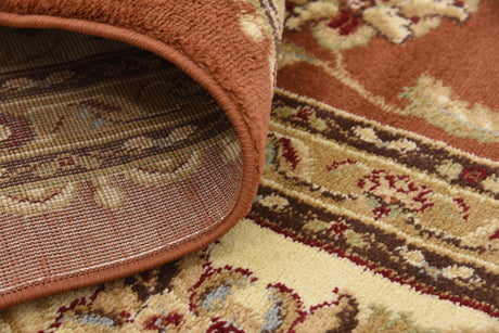 Brick Red Light Rose 10' x 10' Voyage Square Area Rug