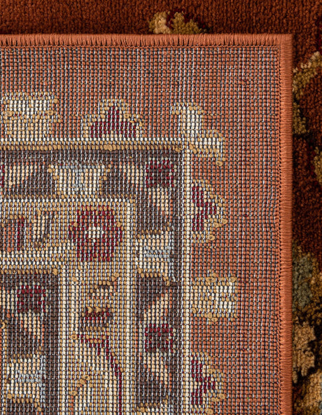 Brick Red Light Rose 10' x 10' Voyage Square Area Rug