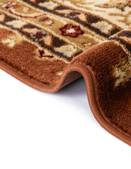 Brick Red Light Rose 10' x 10' Voyage Square Area Rug