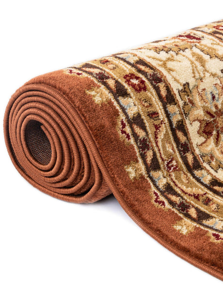 Brick Red Light Rose 10' x 10' Voyage Square Area Rug