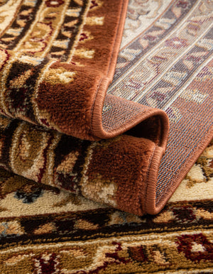 Brick Red Light Rose 10' x 10' Voyage Square Area Rug