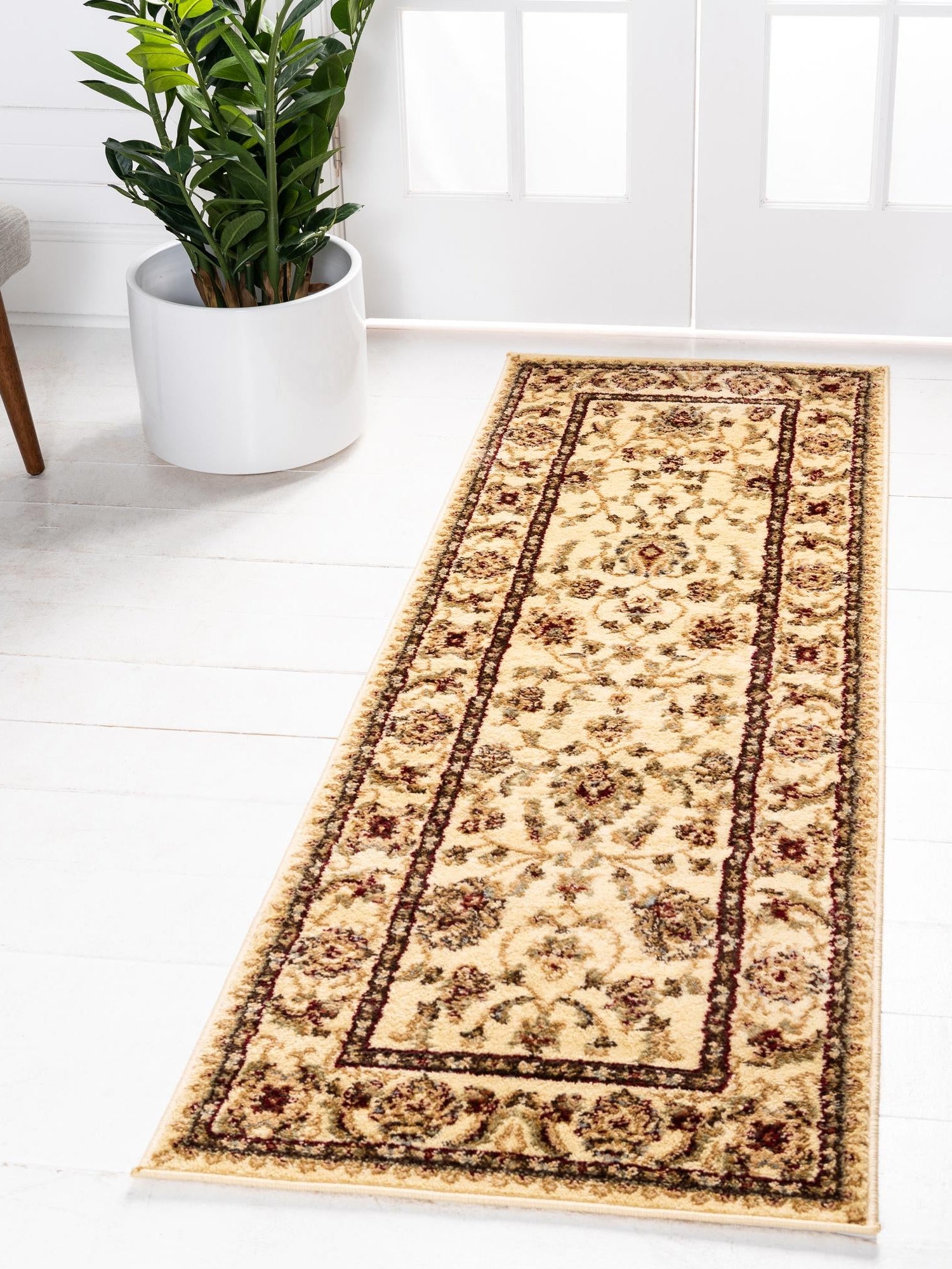 Cream 2' 7 x 12' Voyage Runner Area Rug