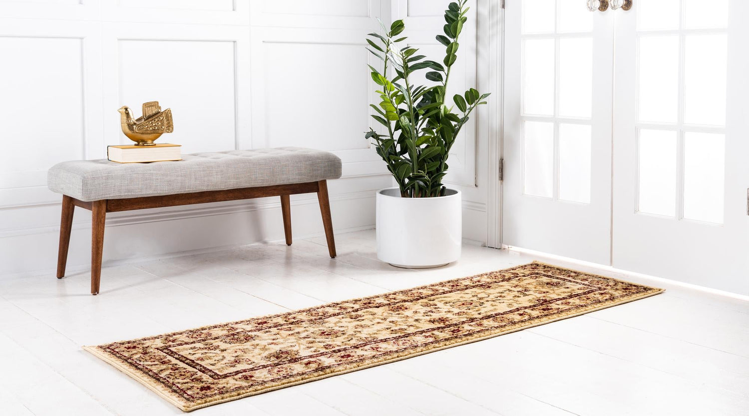 Cream 2' x 8' Voyage Runner Area Rug