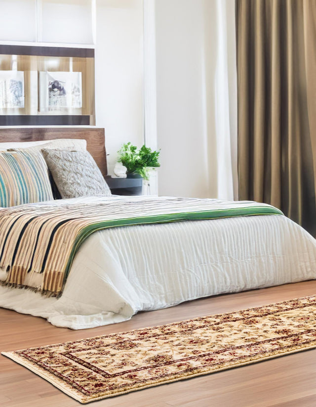 Cream 3' 1 x 19' 8 Voyage Runner Area Rug