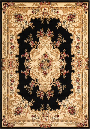 Black 7' 1 x 10' Versailles Rectangle Area Rug